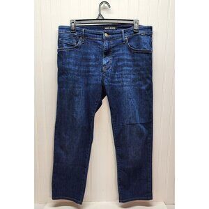 Mavi Mens Zach Jeans Mid-Rise Dark Wash Straight-Leg Denim Pants 36/32